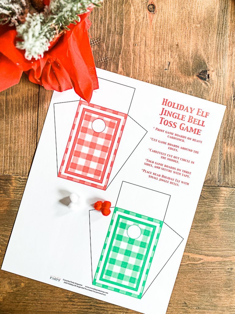 free printable elf on the shelf game - everyday party magazine
